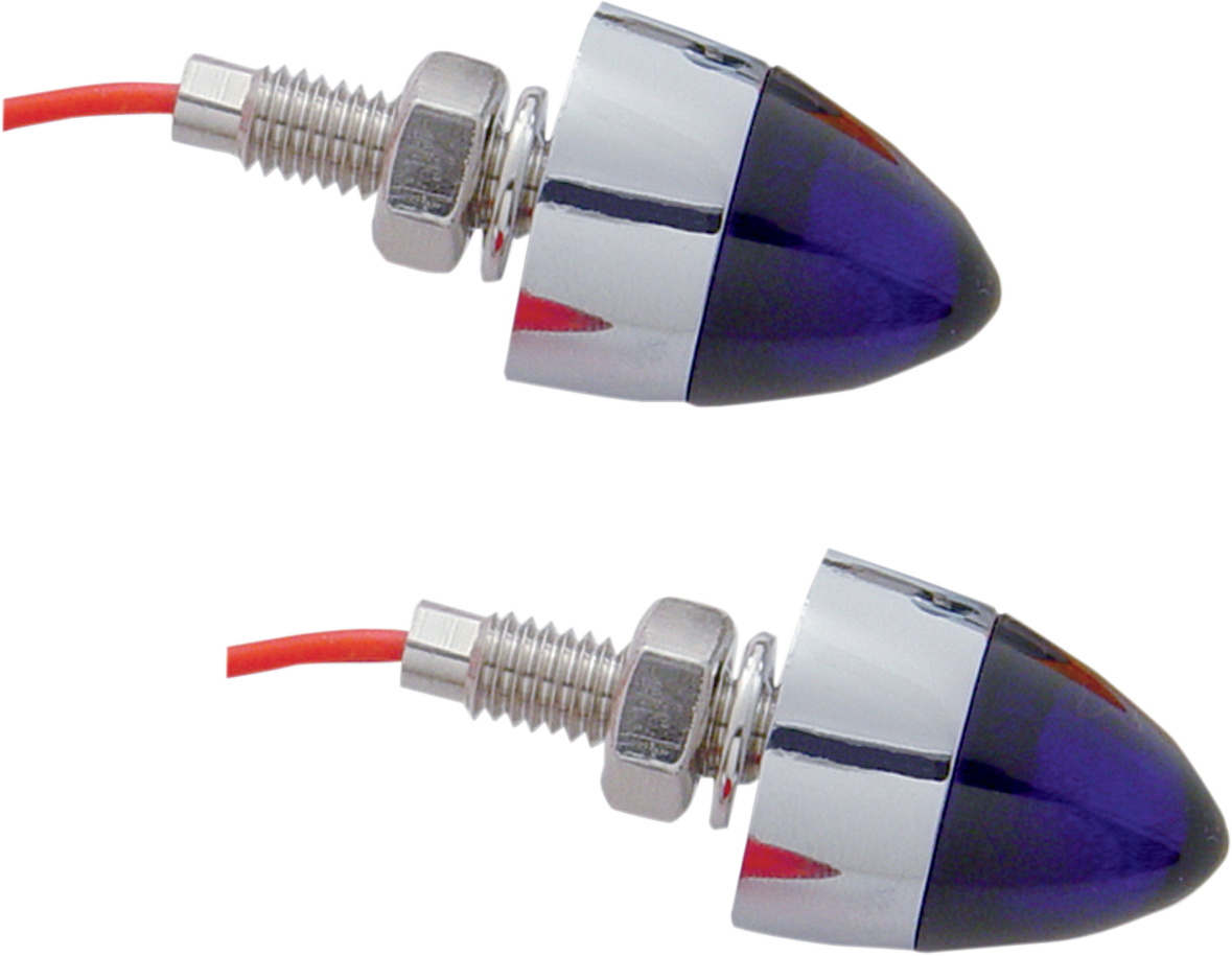 PRO-ONE PERF.MFG. Bullet Mini Marker Lights - Blue (Part Number 402260)