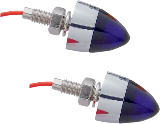 PRO-ONE PERF.MFG. Bullet Mini Marker Lights - Blue (Part Number 402260)