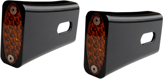 PRO-ONE PERF.MFG. Strut LED Marker Light - Black and Amber, Part #909108B