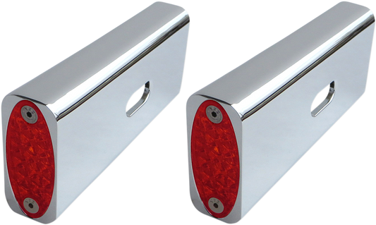 PRO-ONE PERF.MFG. Strut LED Marker Light - Chrome/Red 909108R