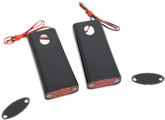 PRO-ONE PERF.MFG. Strut LED Marker Light - Black/Red (Part #909108BR)