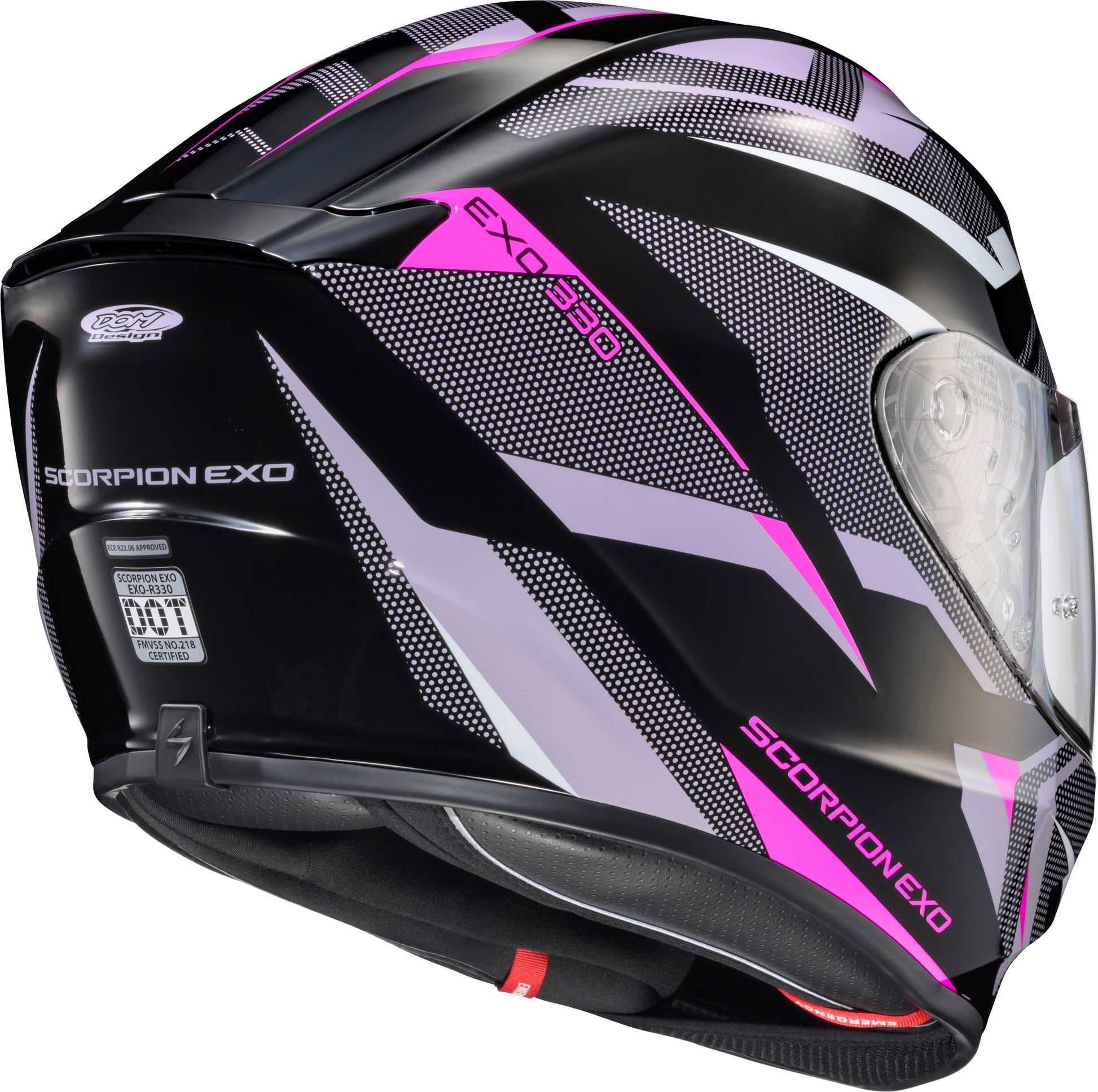 Scorpion EXO Exo R330 Full Face Helmet Saga Black/Pink/Purple 2X