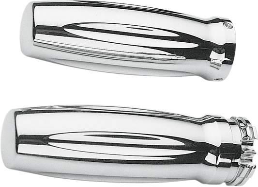PRO-ONE PERF.MFG. Chrome Billet Grips for Millennium - Part #501310