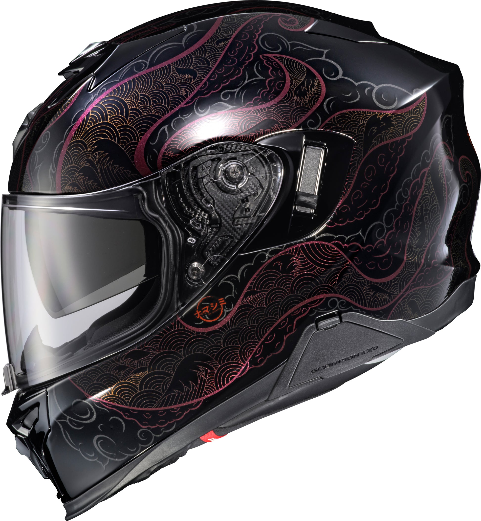 Scorpion EXO Exo T520 Helmet Nama Shimi Black & Chameleon Large