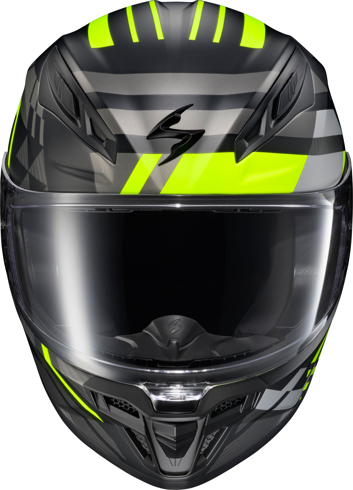 Scorpion EXO Exo R430 Paradox Hi Viz Large Full Face Motorcycle Helmet