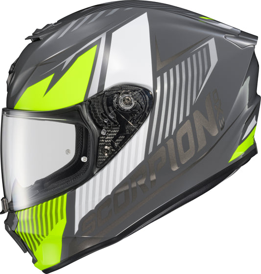 Scorpion EXO Exo R330 Full Face Helmet Hawker Hi Viz - DOT & ECE Certified