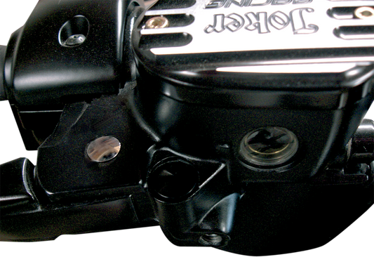 JOKER MACHINE Hole Plug - Mirror - Handlebar End - Flush-Mounted - Black - Each 03-022B