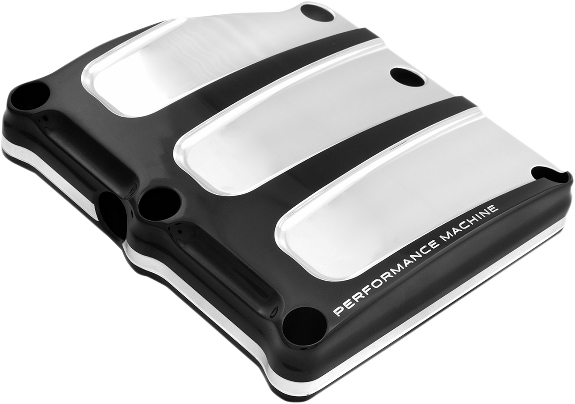 PERFORMANCE MACHINE (PM) Transmission Cover - Platinum Cut™ - Scallop 0203-2018-BMP