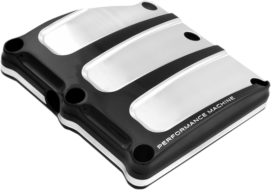 PERFORMANCE MACHINE (PM) Transmission Cover - Platinum Cut™ - Scallop 0203-2018-BMP