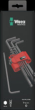 WERA 950/9 Hex-Plus 6 SB L-key set, metric, BlackLaser, 9 pieces