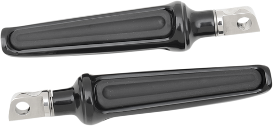 PERFORMANCE MACHINE (PM) Contour Foot Pegs - Black - Passenger 0035-0065-B