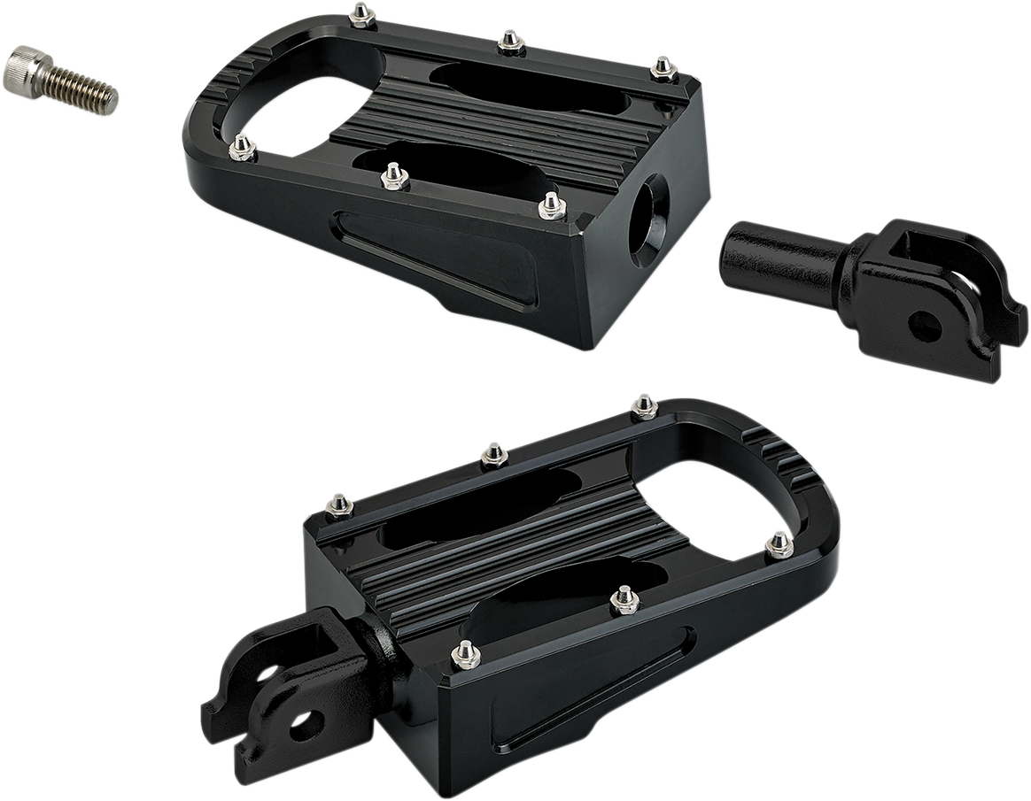 BILTWELL Punisher Foot Pegs - Black - Softail 7006-203-03