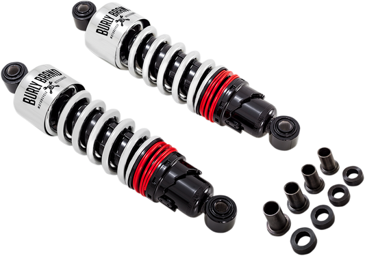 BURLY BRAND Slammer Plus Shocks - 10.5" - Chrome - FLH B28-1204