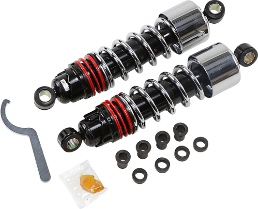 BURLY BRAND Slammer Plus Shocks - 10.5" - Chrome - XL B28-1206