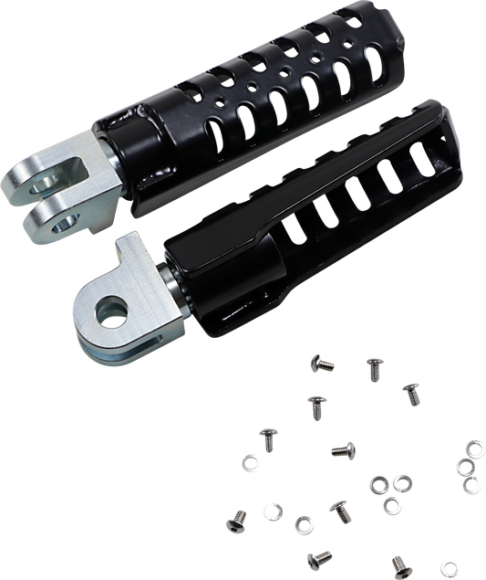 BURLY BRAND Razorback Rider Foot Pegs - Black B13-1013B