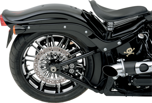PERFORMANCE MACHINE (PM) 4-Piston Caliper - Rear - Contrast Cut™ 08-17 Softail 1256-0077-BM