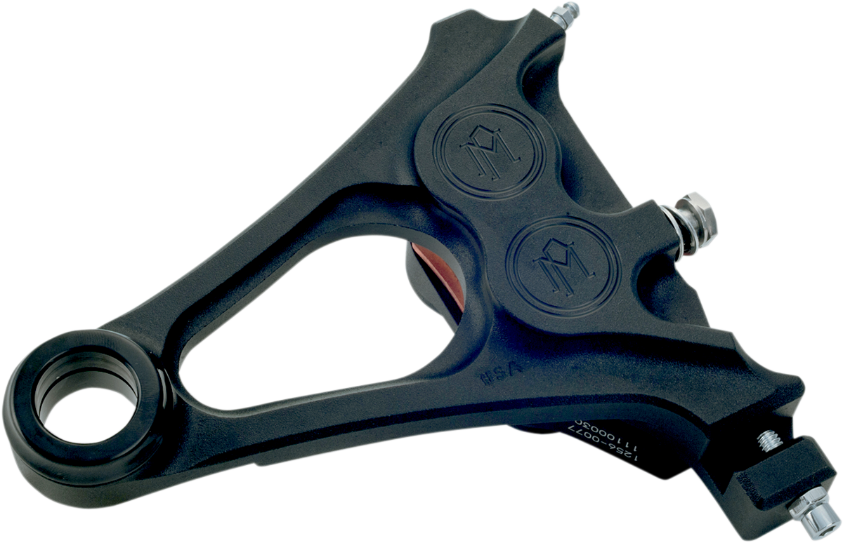 PERFORMANCE MACHINE (PM) 4-Piston Caliper - Rear - Black Ops™ - 08-14 Softail 1256-0077-SMB
