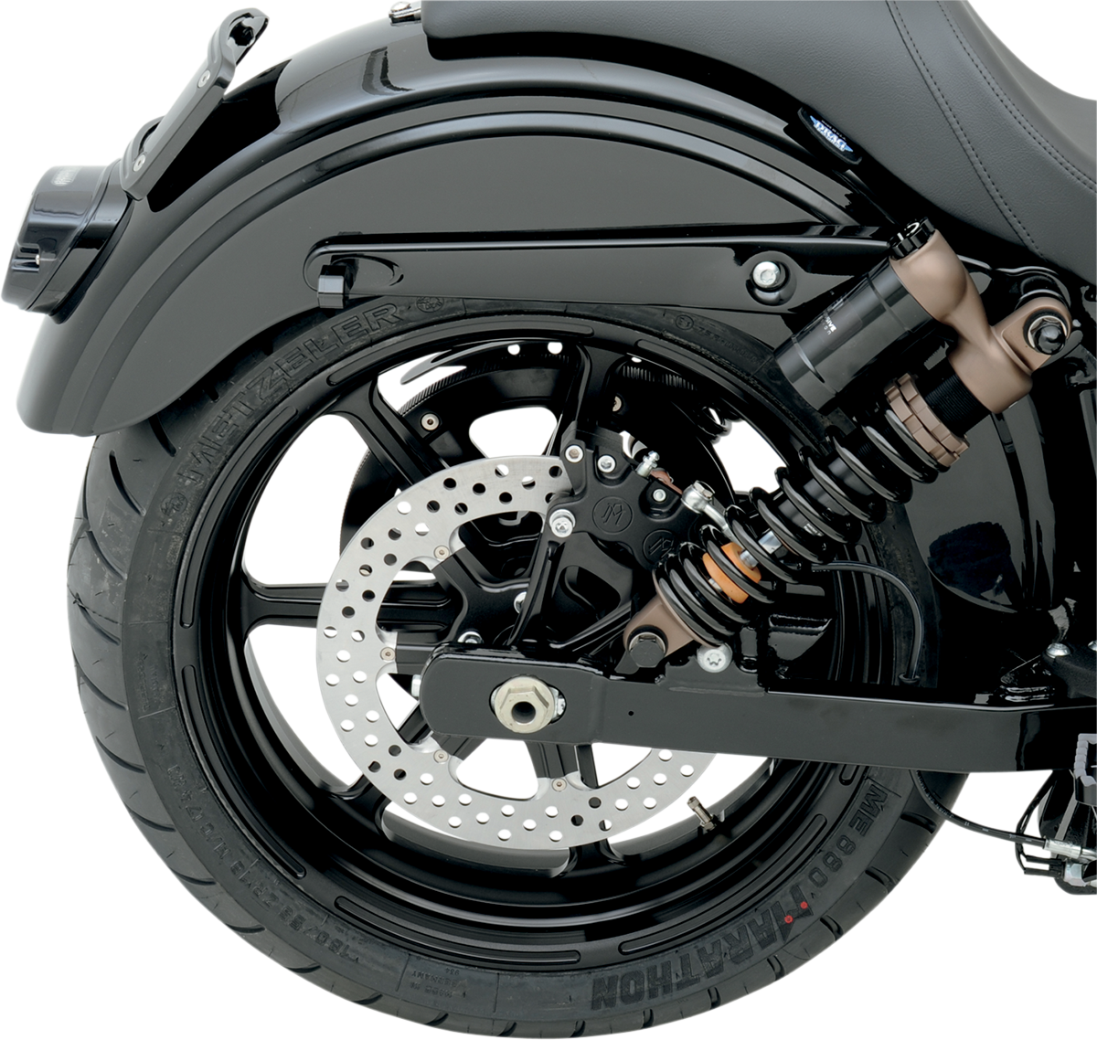 PERFORMANCE MACHINE (PM) 4-Piston Caliper - Rear - Black Ops™ - 08-17 FXD 1259-0052-SMB