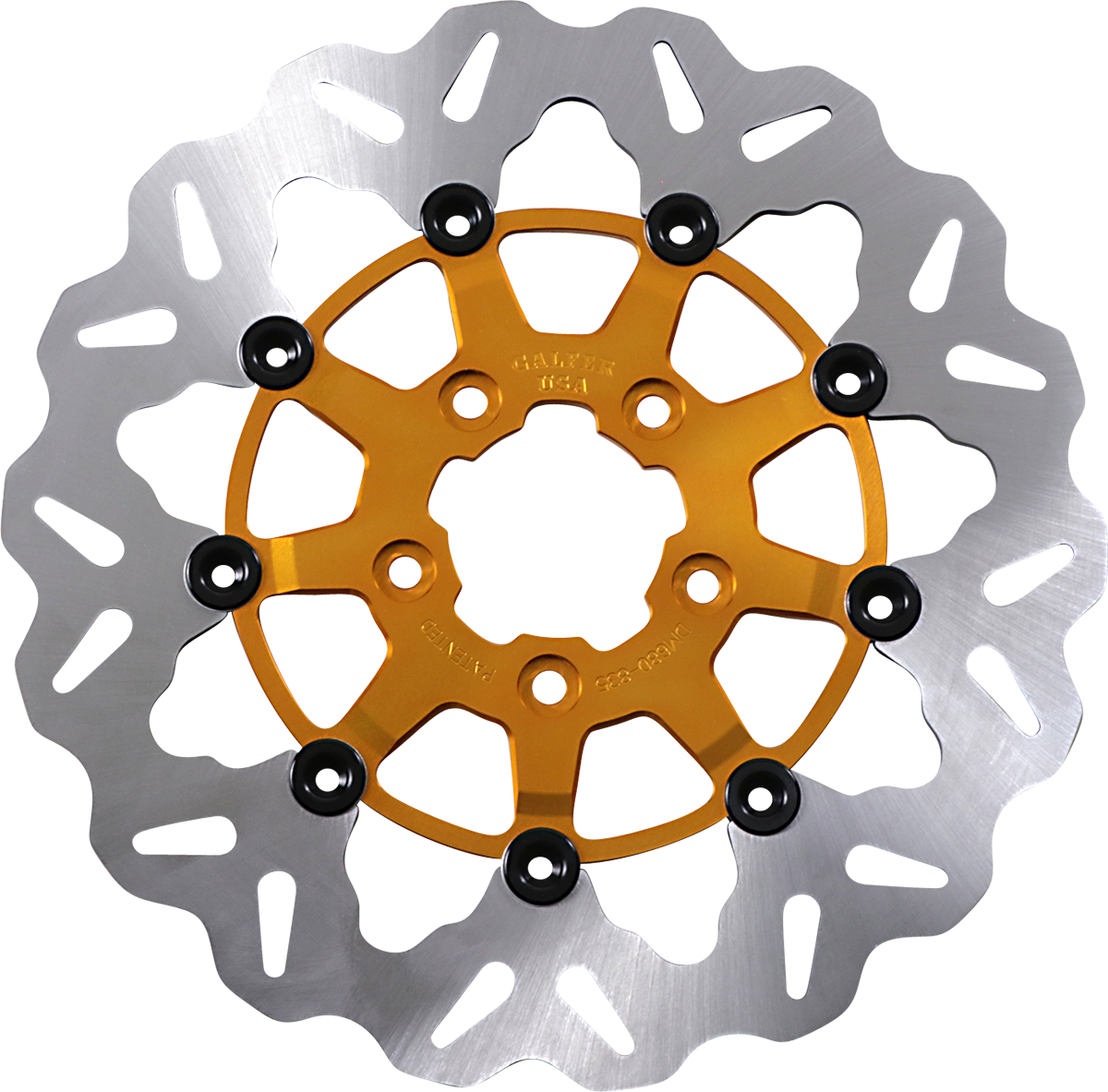 GBRAKES Front Wave® Rotor - Gold Center DF680CW-G