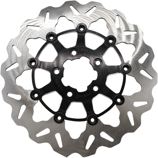 GBRAKES Front Wave® Rotor - Black Carrier DF835CW-C