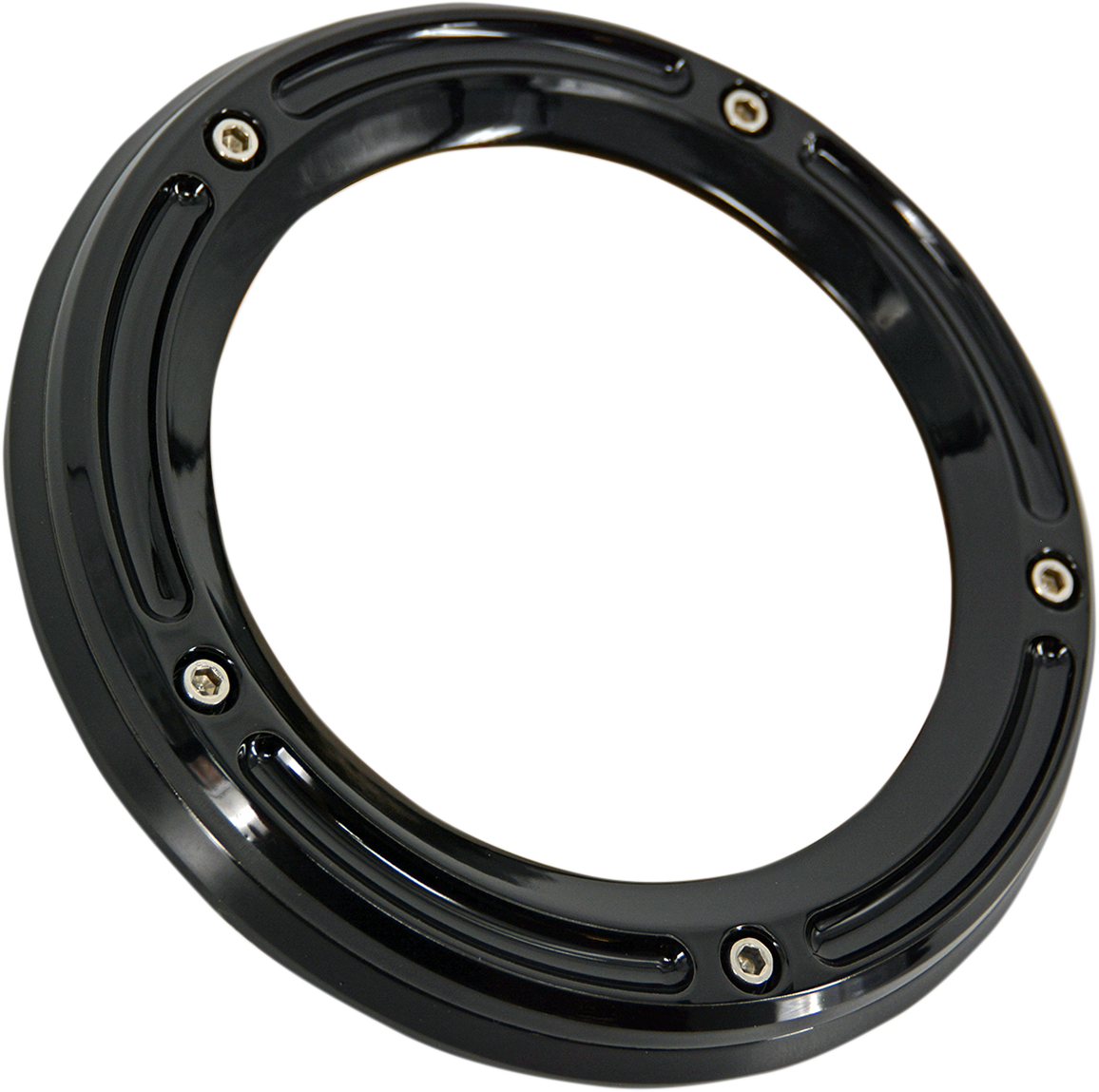 TRASK Assault Derby Cover - Gloss Black - Big Twin TM-0040BK