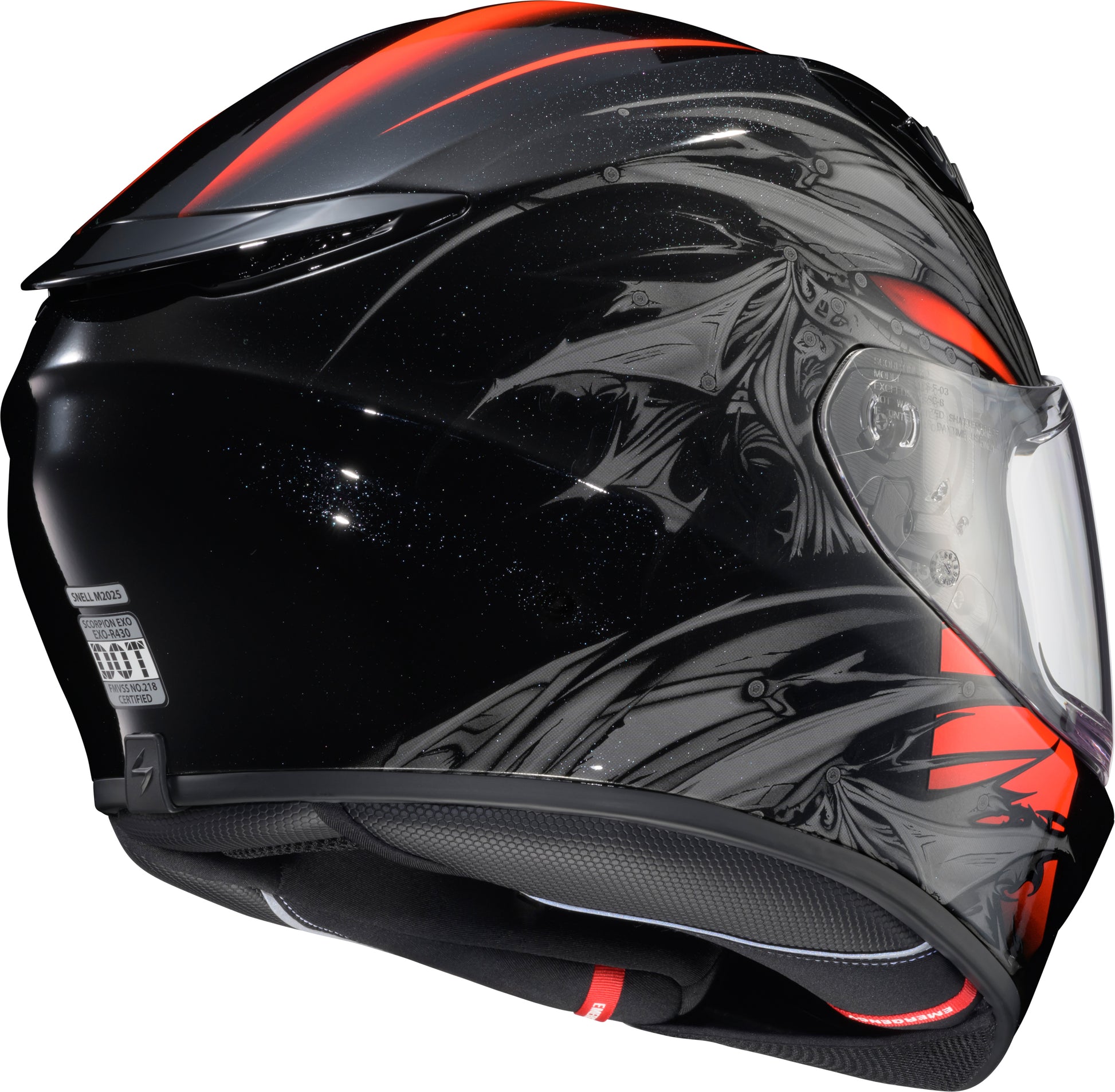 Scorpion EXO Exo R430 Wyvern Black and Red Small Full Face Helmet