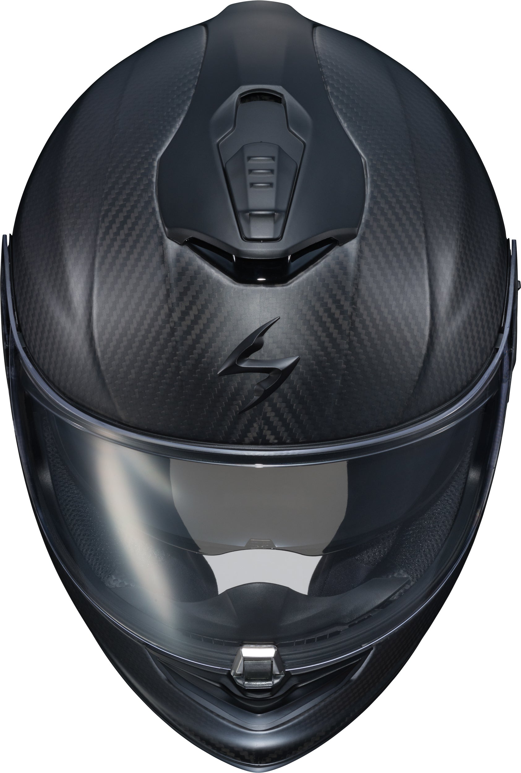 SCORPION EXO-1400 EVO Carbon Helmet Matte Black with Everclear* Sun Visor and Advanced Ventilation