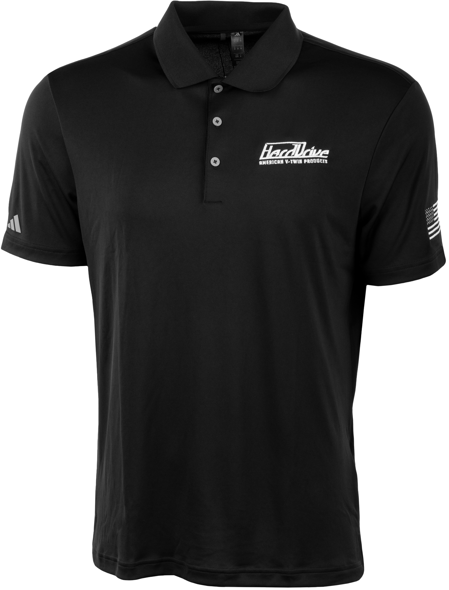HardDrive Polo Black and White 3x by HardDrive - Stylish and Durable Polo Shirt