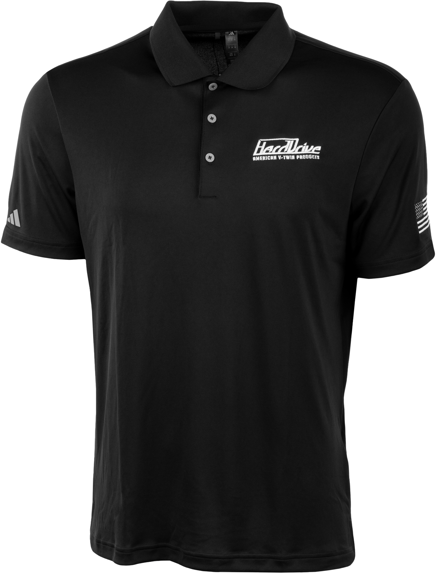 HardDrive Polo Black/White Small - Comfortable and Stylish Men's Polo Shirt
