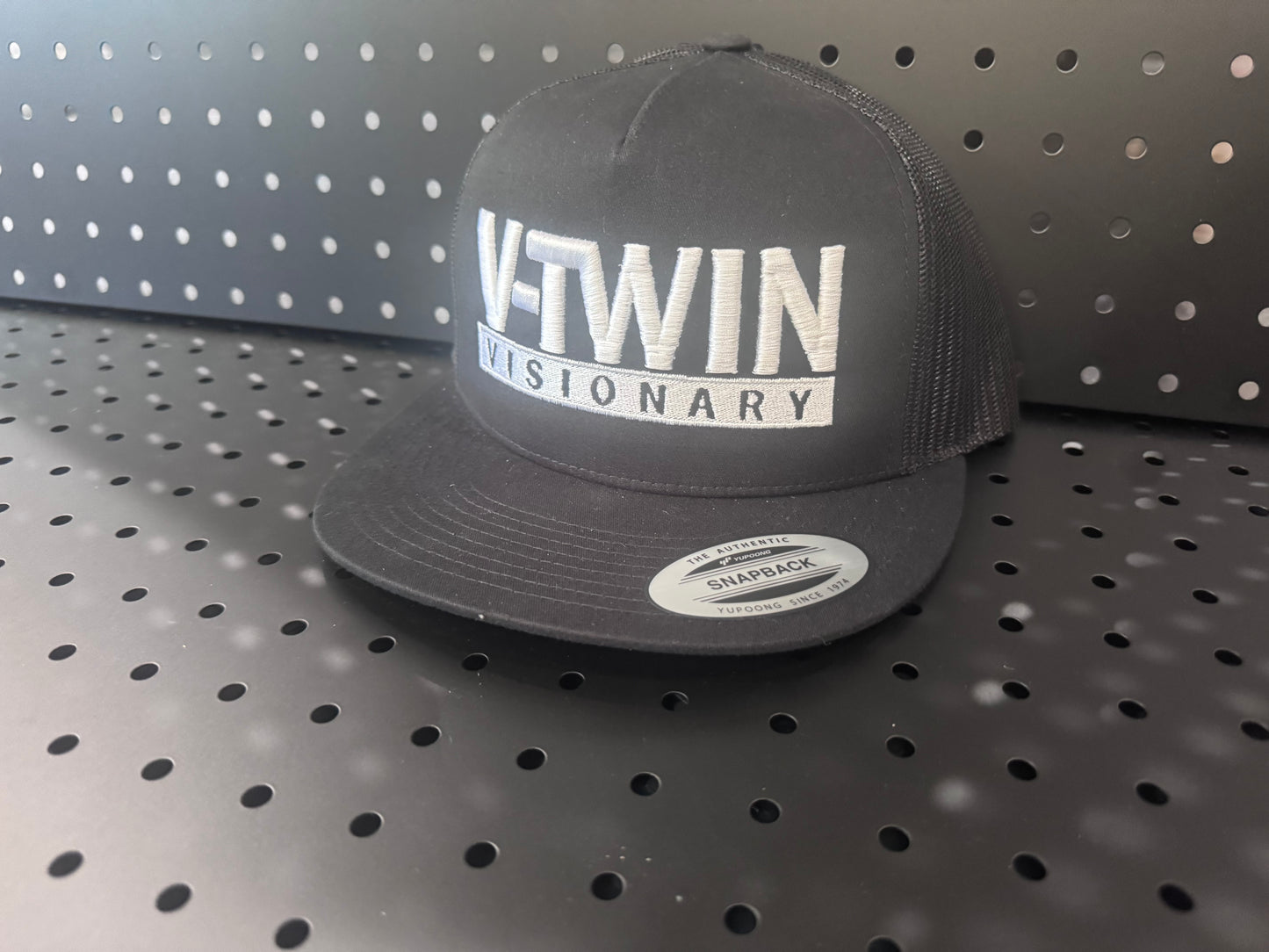 VTV Stacked Puff Stitch Logo Flat Bill Cap