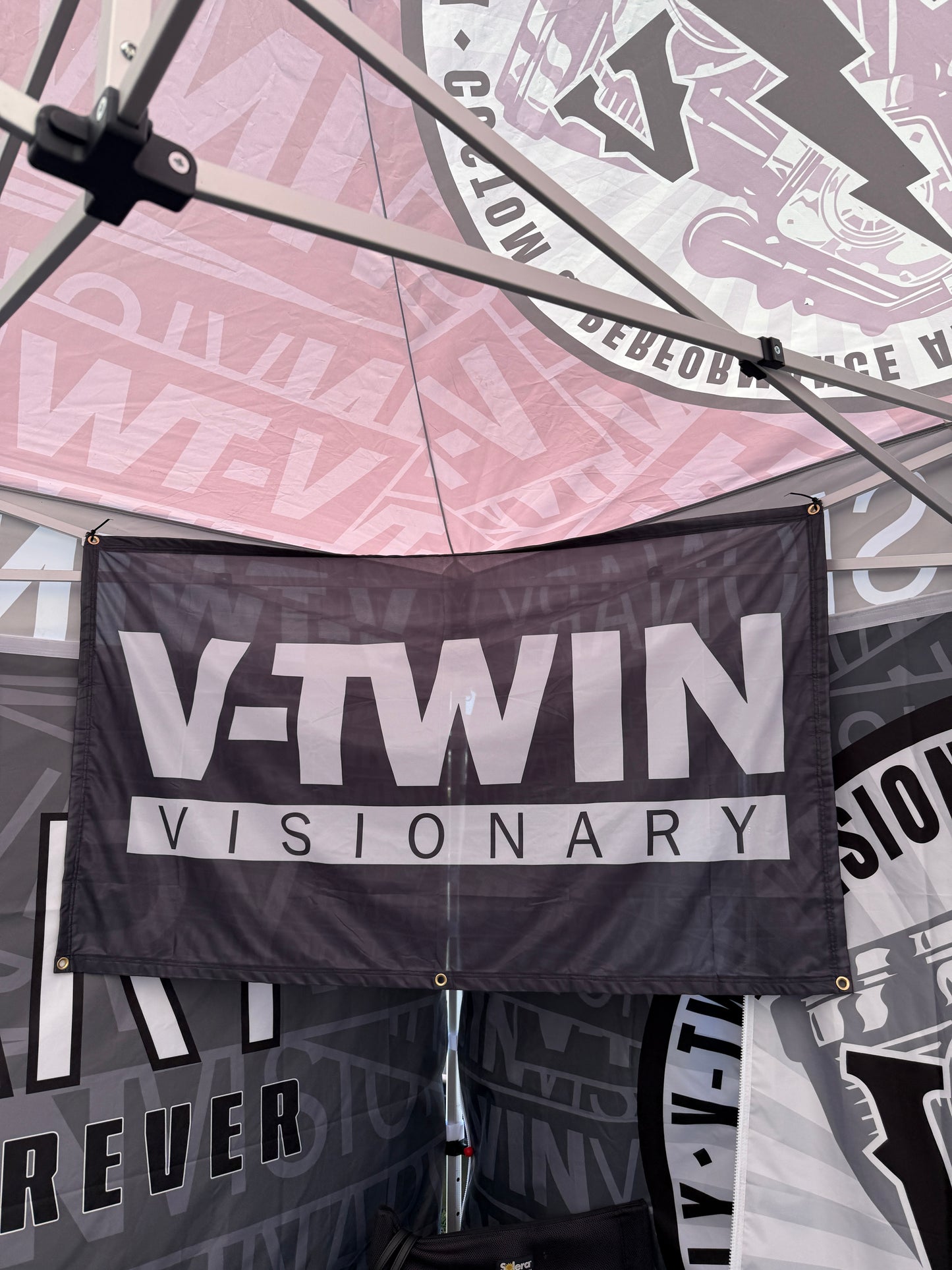 Stacked V-Twin Visionary Banner