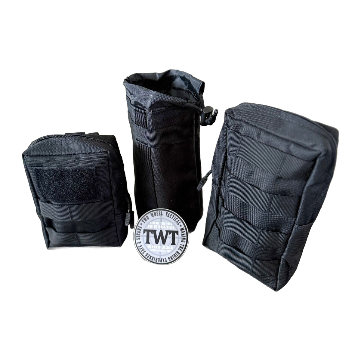 TWT 3pc Molle Bag Set in Black