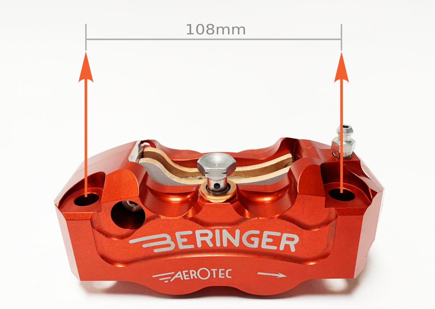 Beringer 4 Piston Radial Calipers 108mm