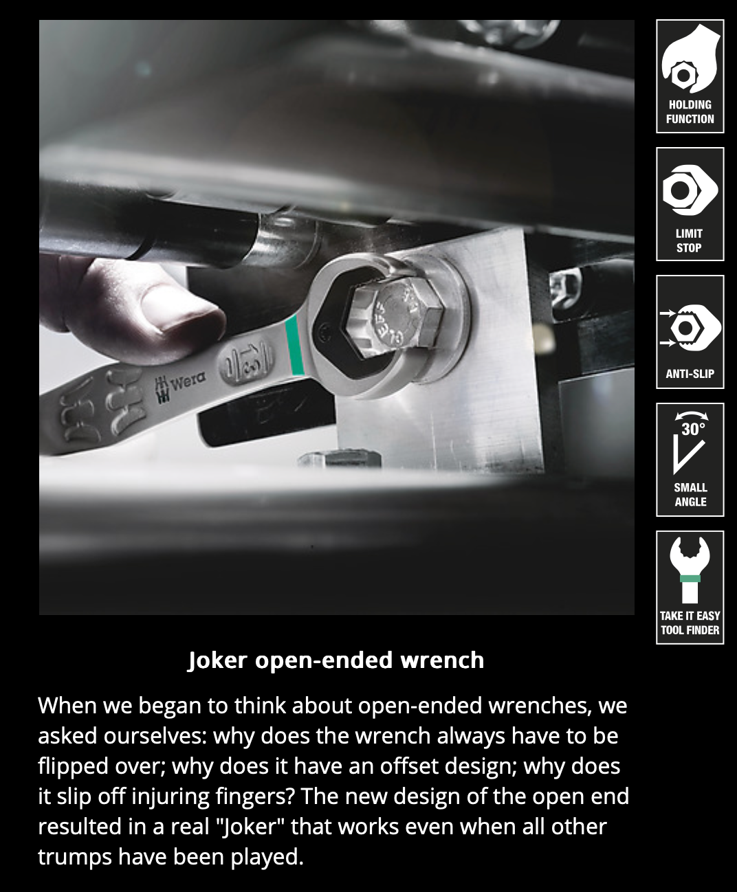 WERA 6000 Joker 8 Imperial Set 1 Ratcheting combination wrenches set, Imperial, 8 pieces