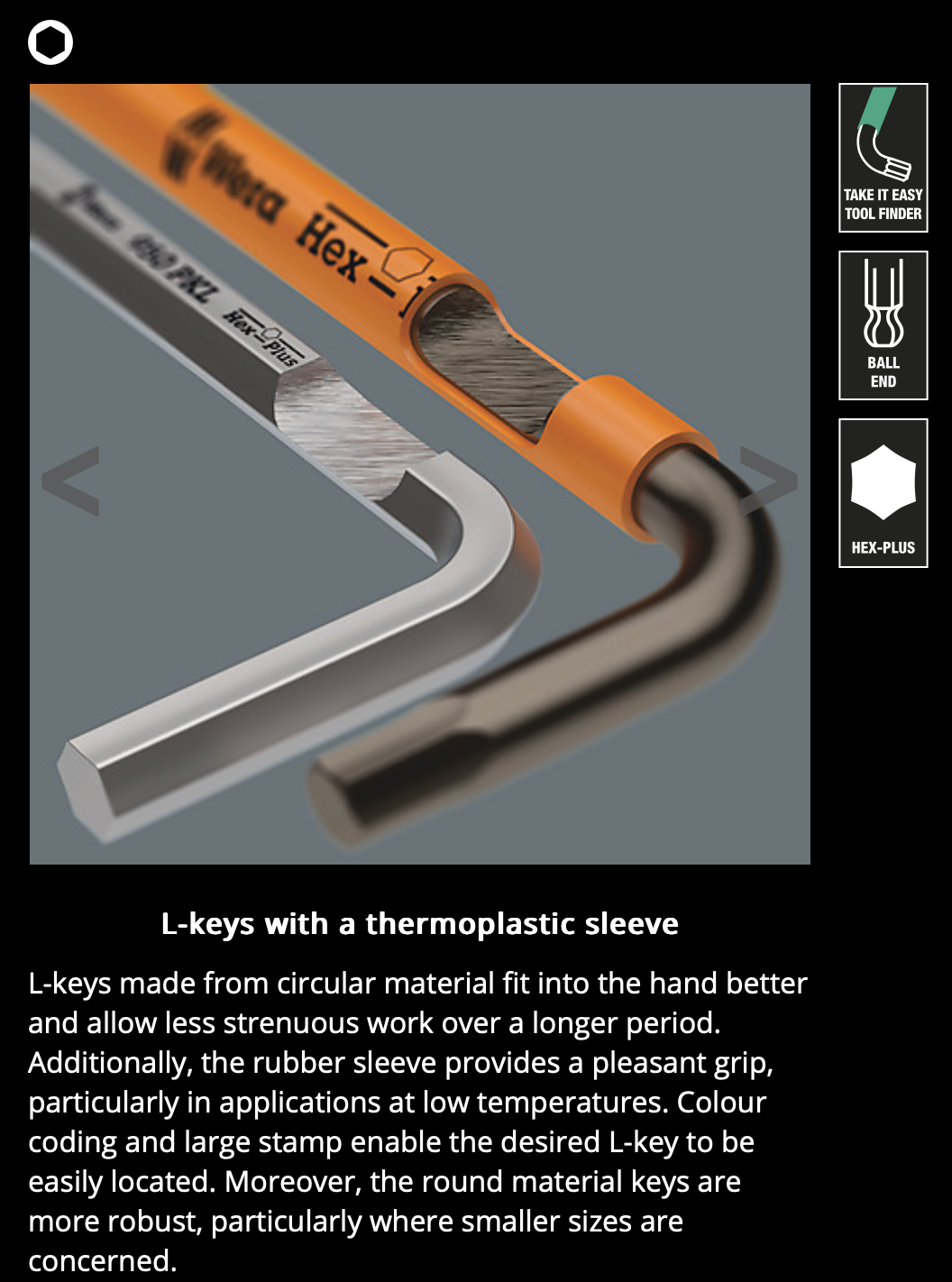 WERA 950/9 Hex-Plus Multicolour Imperial 3 L-key set, imperial, BlackLaser, 9 pieces