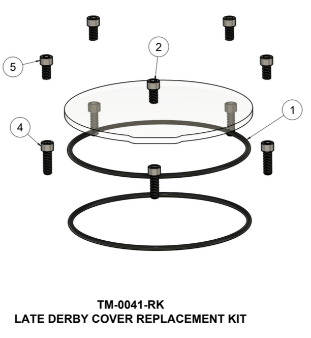 TRASK LATE TOURING DERBY COVER REPAIR KIT | TM-0041-RK