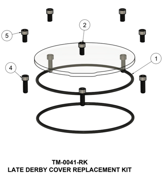 TRASK LATE TOURING DERBY COVER REPAIR KIT | TM-0041-RK