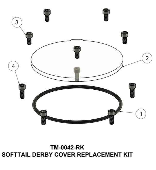 TRASk '19+ SOFTAIL DERBY COVER REPAIR KIT | TM-0042-RK