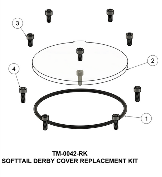 TRASk '19+ SOFTAIL DERBY COVER REPAIR KIT | TM-0042-RK
