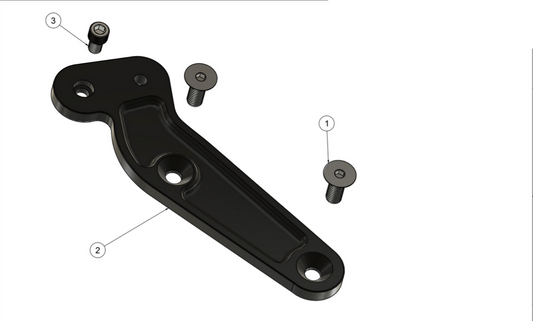 TRASK M8 Softail Saddlebag Bracket for Turbo Systems