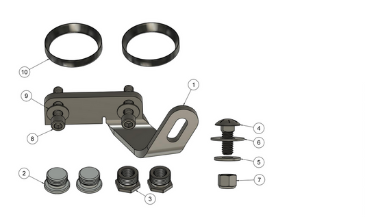TRASK Nasty Bastard Exhaust Hardware Kit
