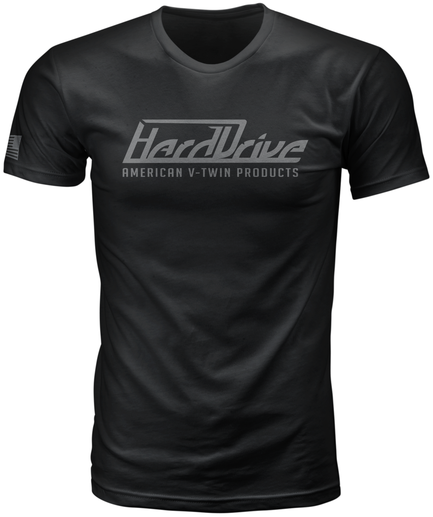 Harddrive Brand Black and Grey T-Shirt with Contoured Fit, XL - Part #800-0202X