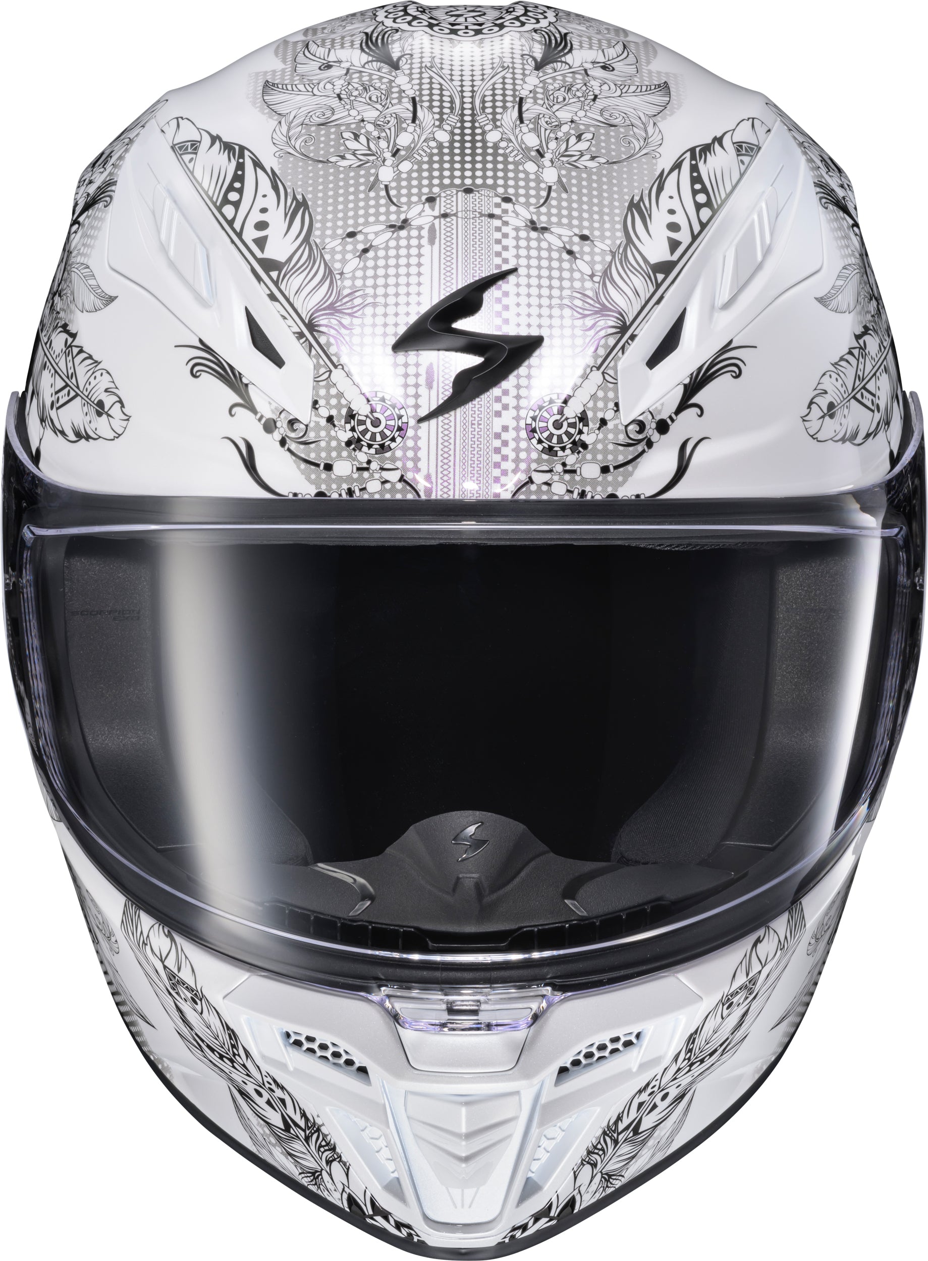 Scorpion EXO Exo R430 Manitou White Full Face Helmet - Snell Approved with Aerodynamic Shell