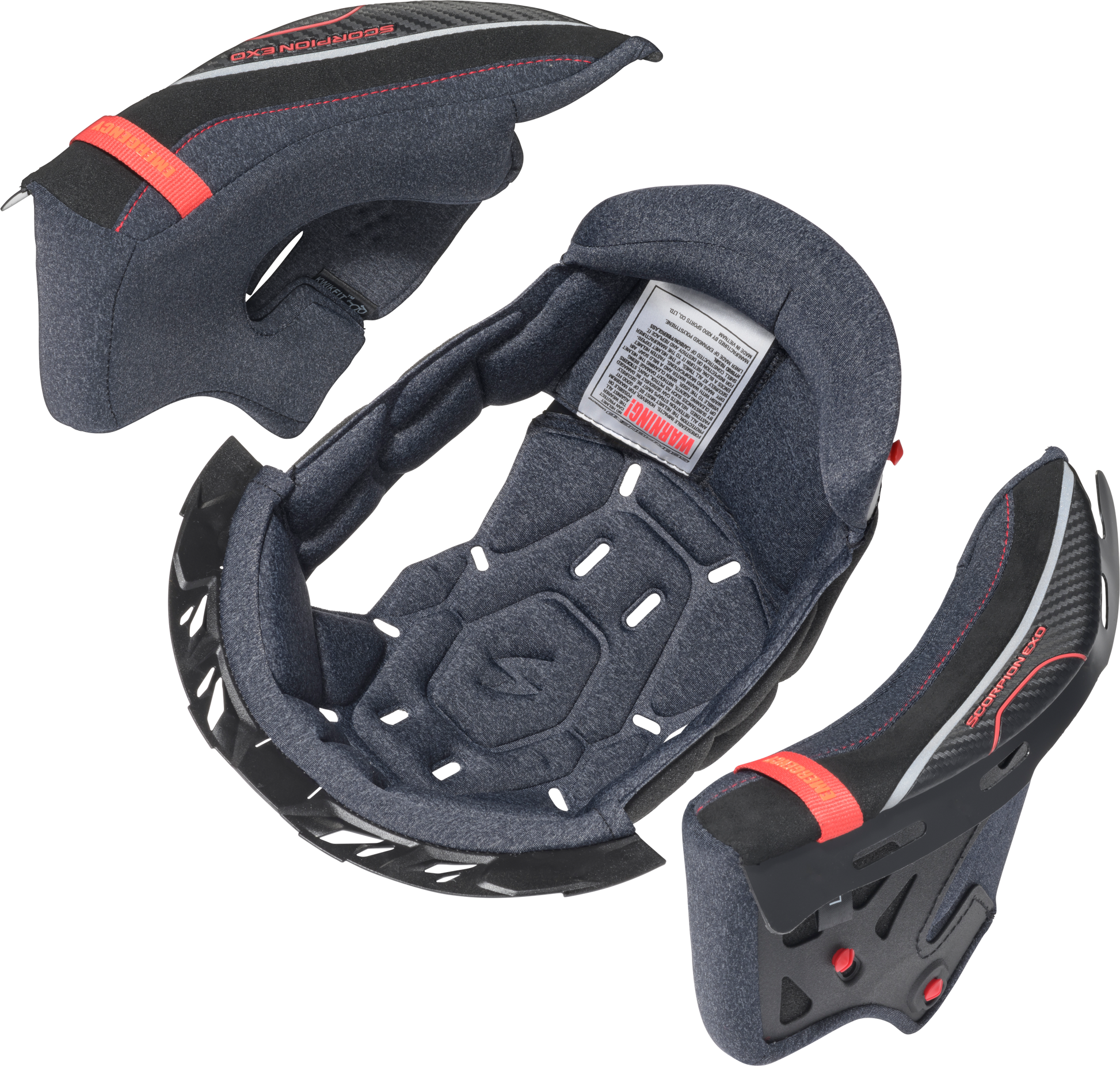 Scorpion EXO Exo Eclipse Cool Tech Liner and Cheek Pad Kit (Part #52-ECL-08)