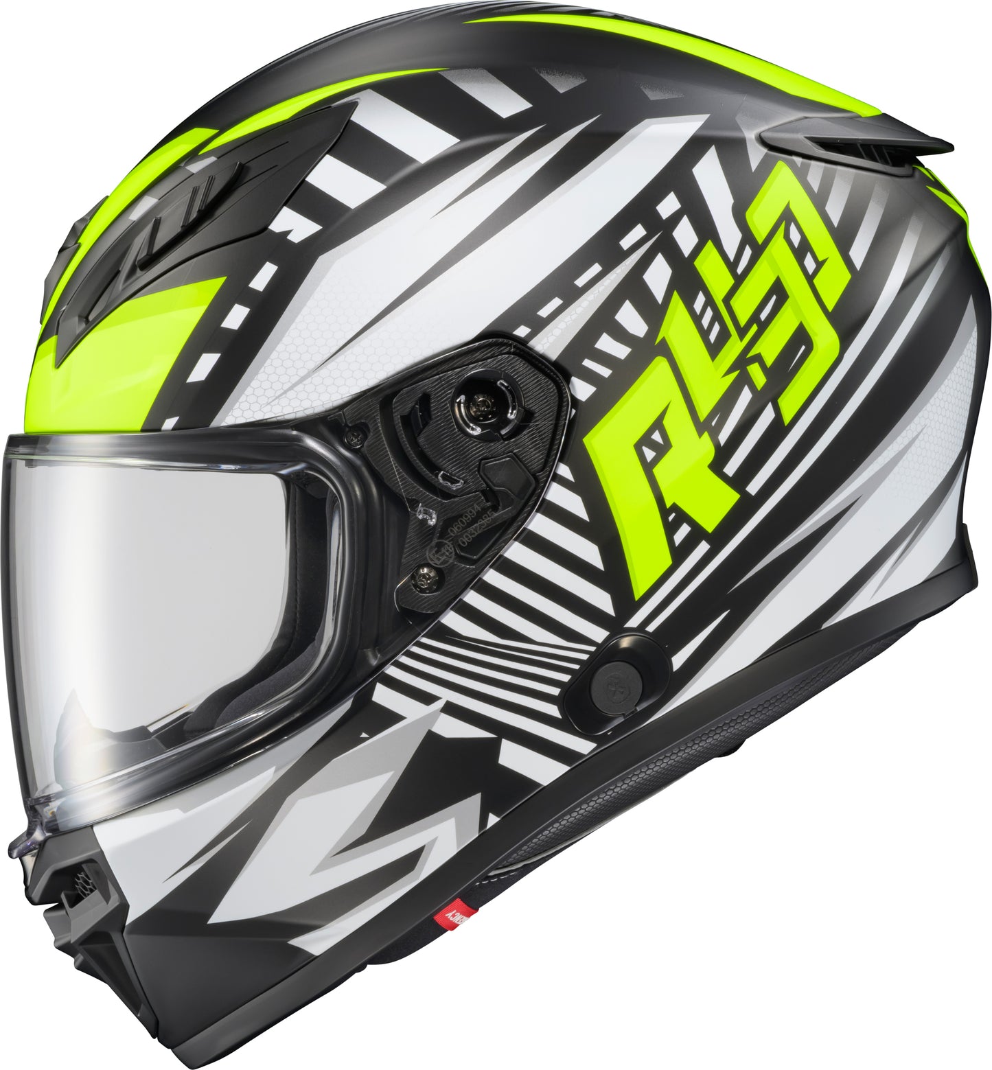 Scorpion EXO R430 Full Face Helmet Head Trip Hi Viz Medium - Lightweight, Snell & DOT Approved Motorcycle Helmet