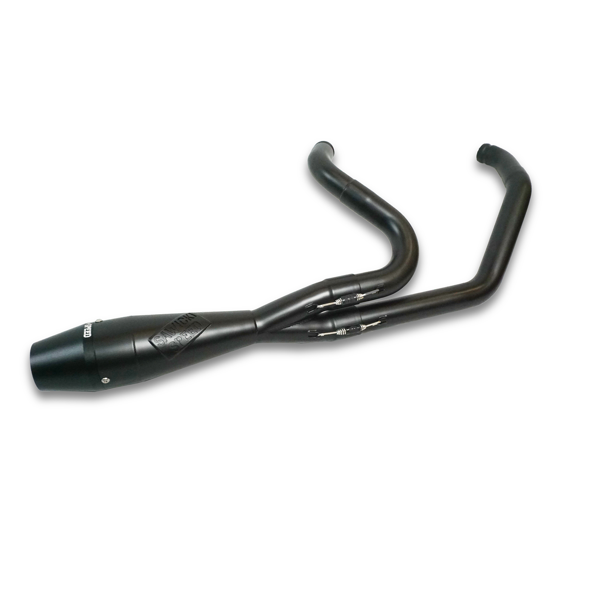 Sawicki 930-02602 M8 FLT Shorty Black Stepped Headers