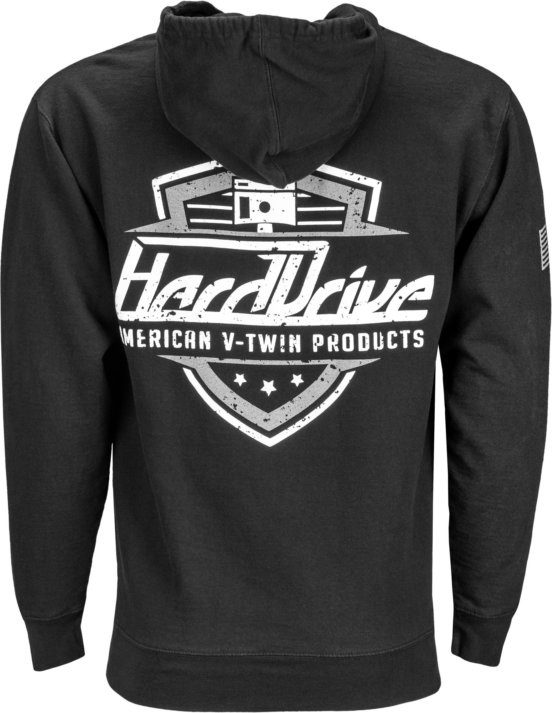 Harddrive Shield Hoodie Black/White Large by Harddrive - Part #800-0209L