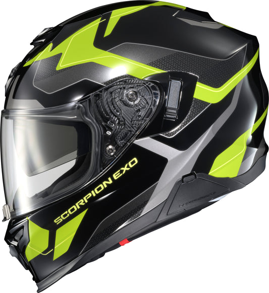 ScorpionEXO Exo T520 Full Face Helmet Zuse Black/Hi Viz Medium - DOT & ECE Certified