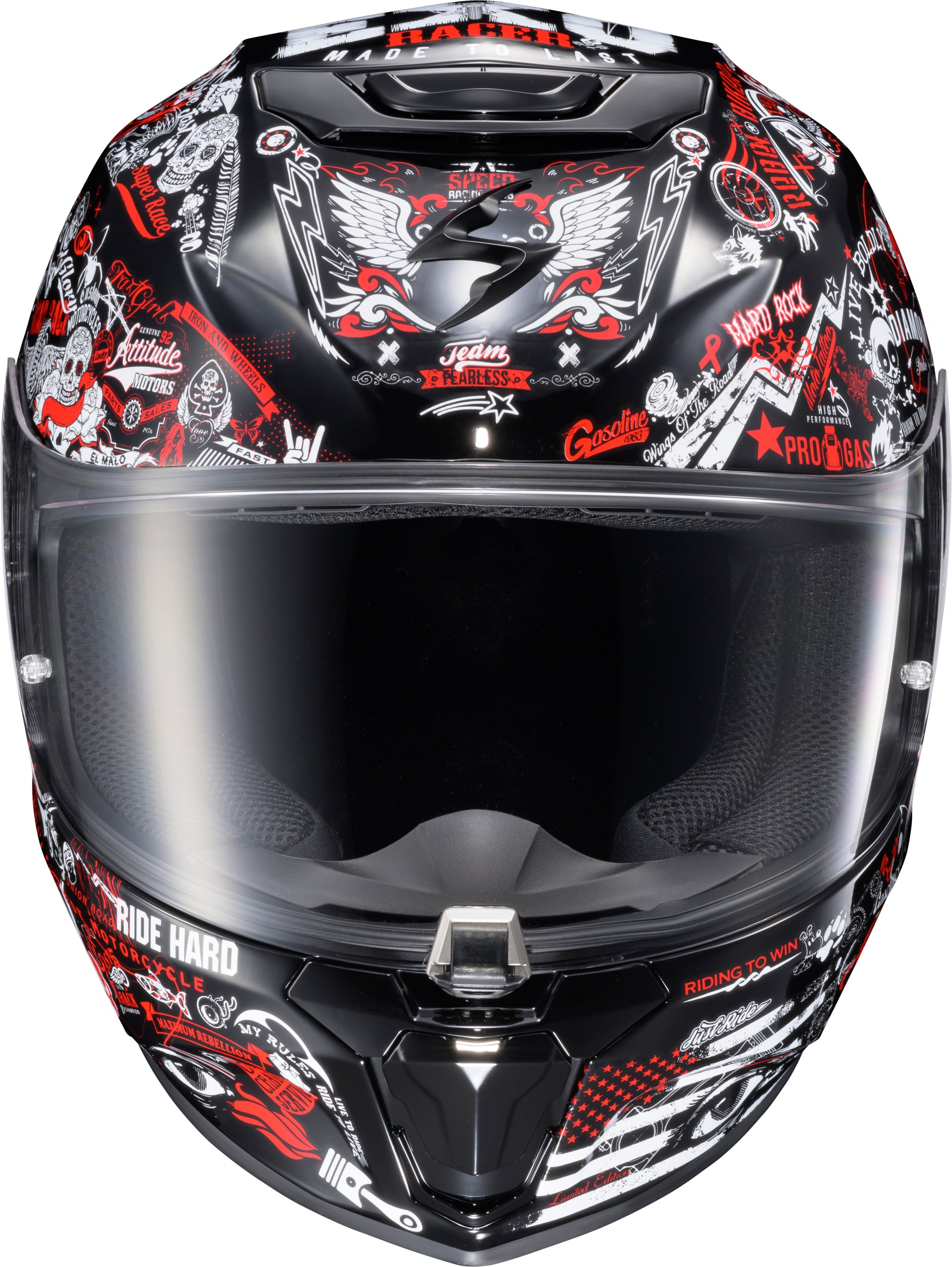 Scorpion EXO Exo R330 Full Face Helmet Shake 2 Red Large