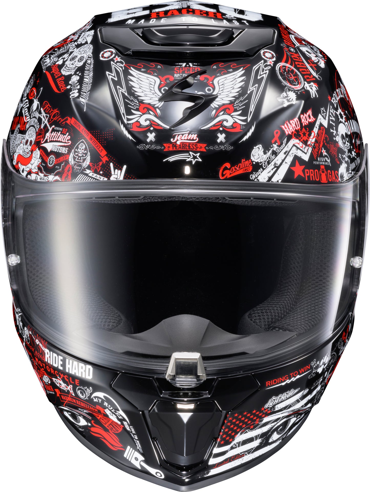 Scorpion EXO Exo R330 Full Face Helmet Shake 2 Red - DOT and ECE 22.06 Certified